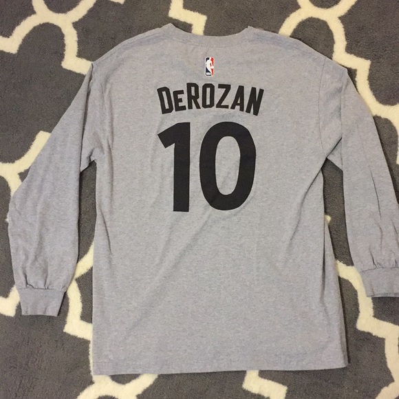 adidas Other - Demar DeRozan, Gray, Long Sleeve-Tee